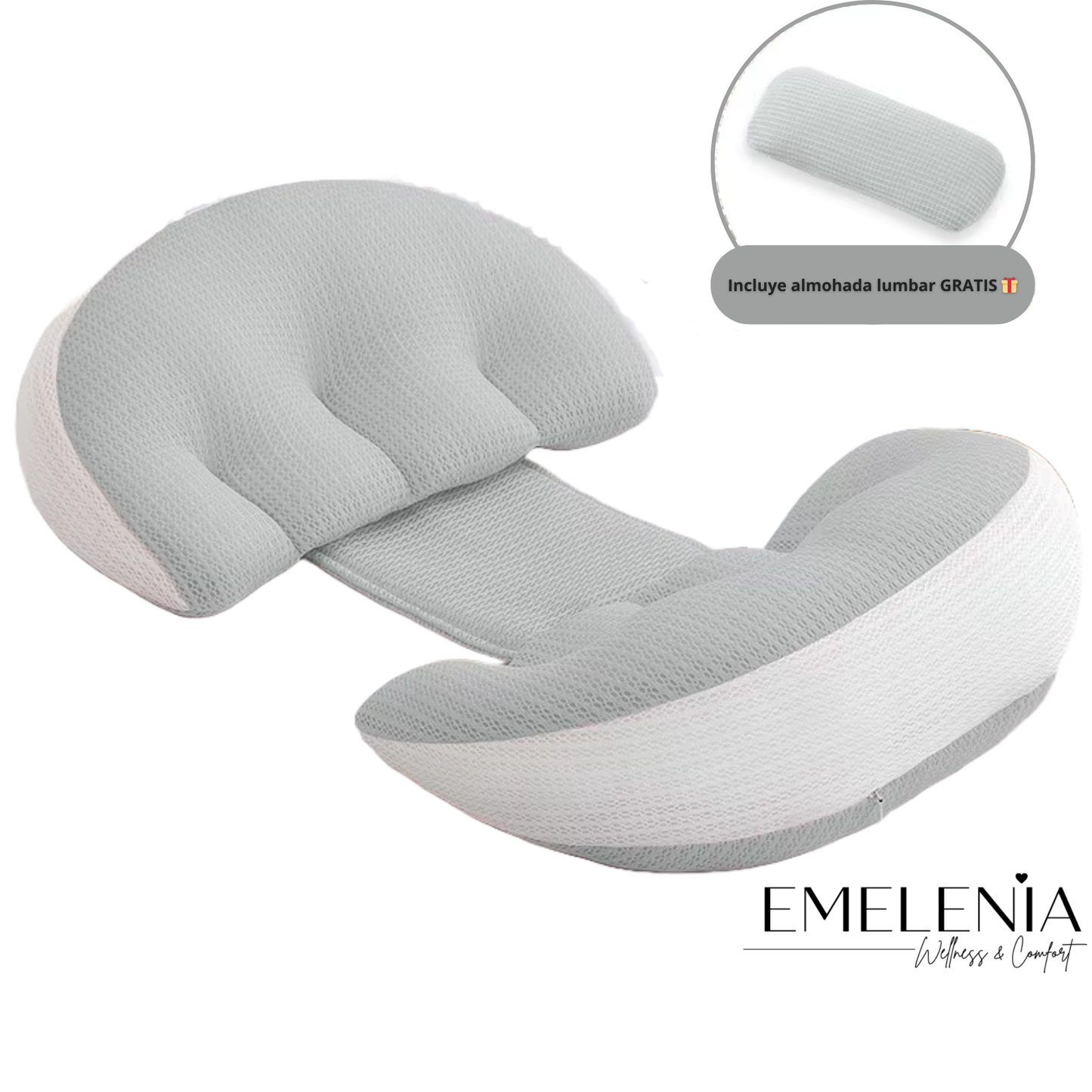 Almohada Emelenia – Diseñada para cuidar tu postura y descanso