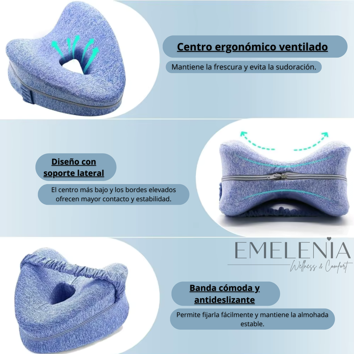 Almohada Emelenia - Alineación para cadera y piernas