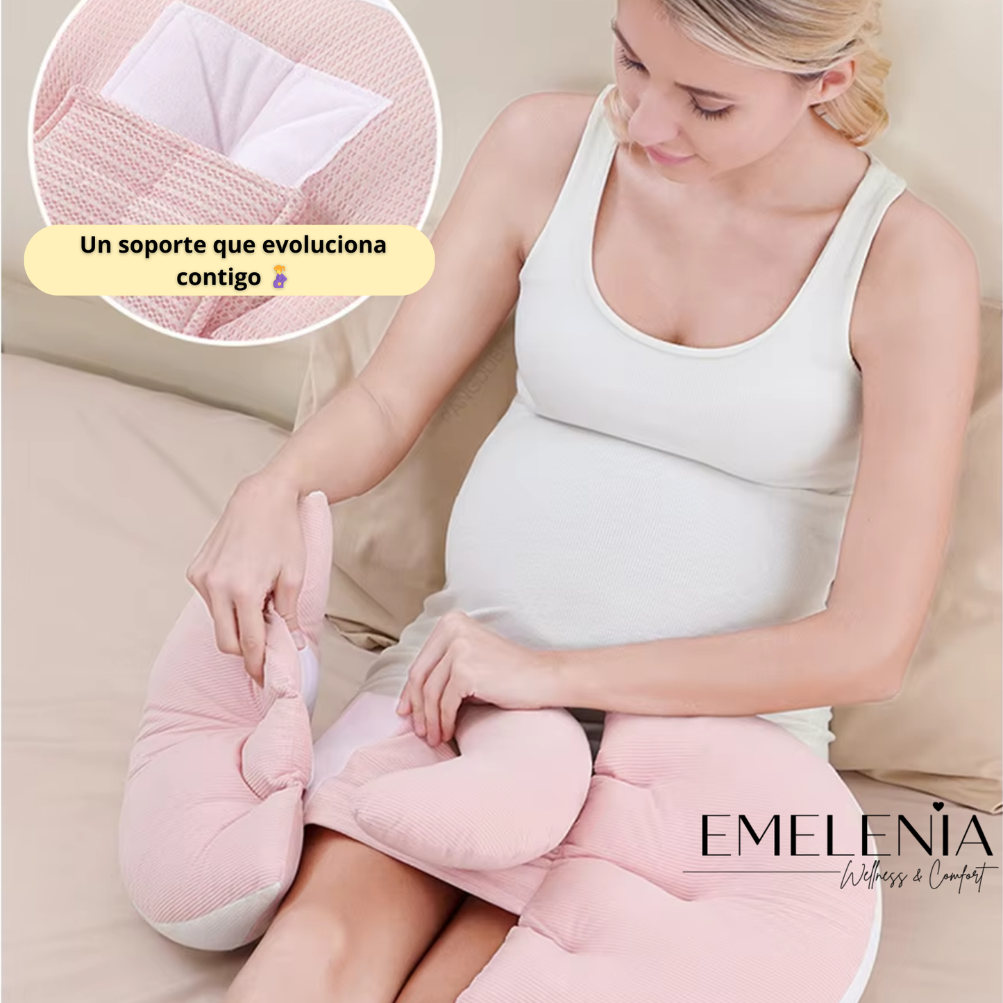 Almohada Emelenia – Diseñada para cuidar tu postura y descanso