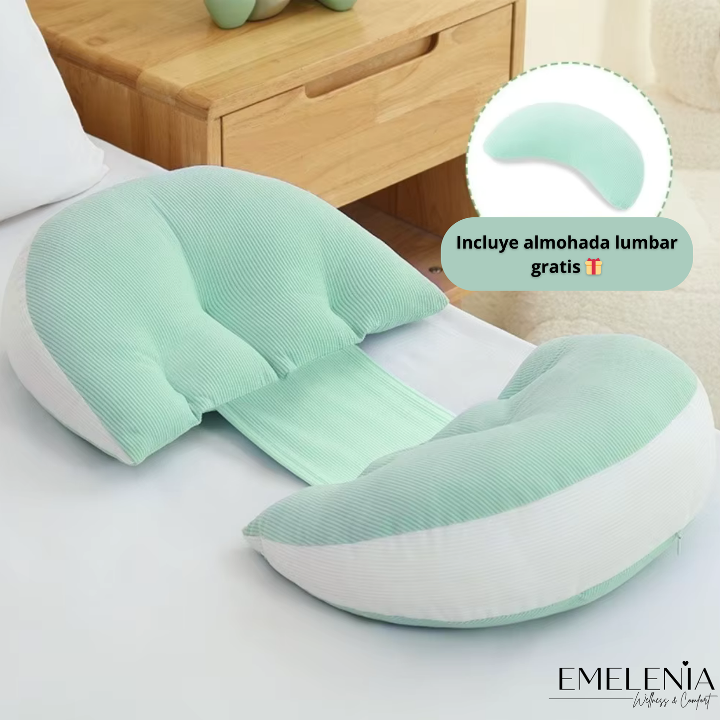 Almohada Emelenia – Diseñada para cuidar tu postura y descanso